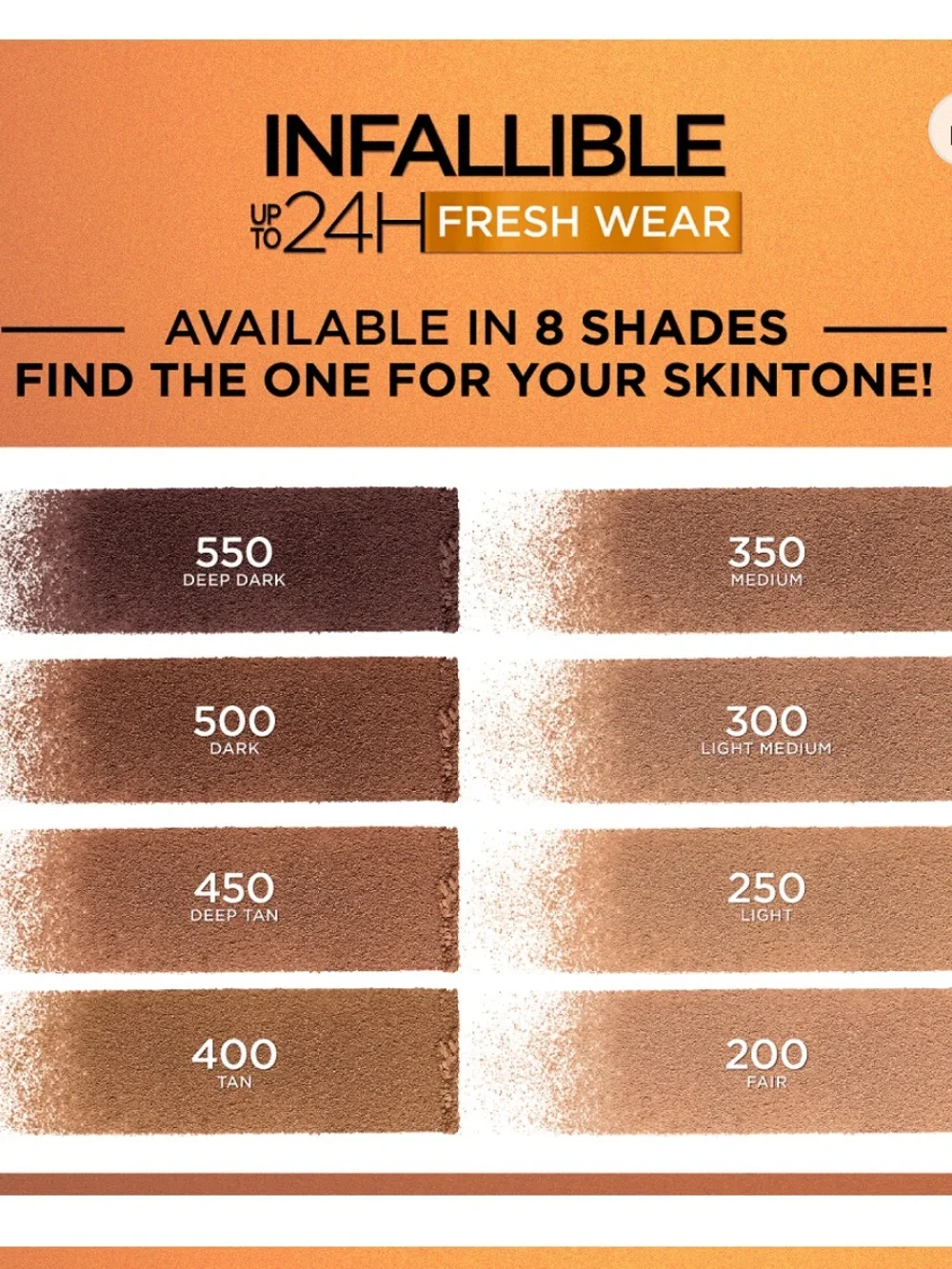 L'Oreal Infallible Fresh Wear Bronzer 24 Hr Fresh Wear- 200 Fair